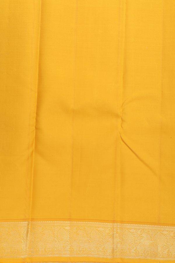 Kanchipuram Silk Saree In Burgundy Red With Floral Buttis