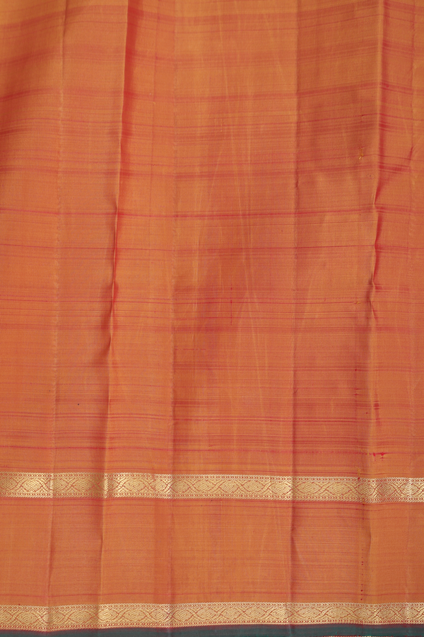 Kanchipuram Silk Saree In Burgundy Red With Neli Design