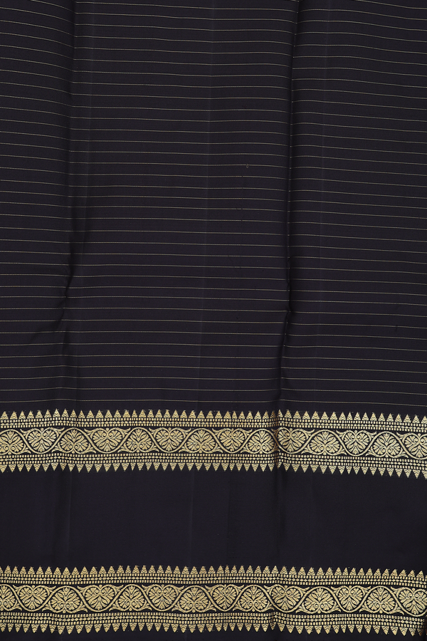 Kanchipuram Silk Saree In Rust Orange With Checks Design