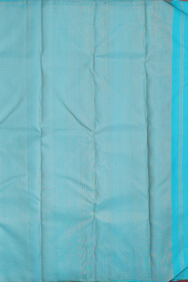 Kanchipuram Silk Saree In Lime Green With Checks Design