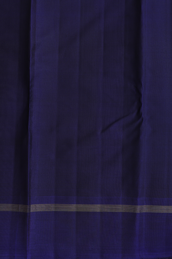 Kanchipuram Silk Saree In Capri Blue With Jacquard Pattern