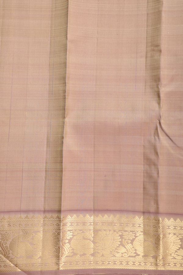 Kanchipuram Silk Saree In Cobalt Blue With Checks Design