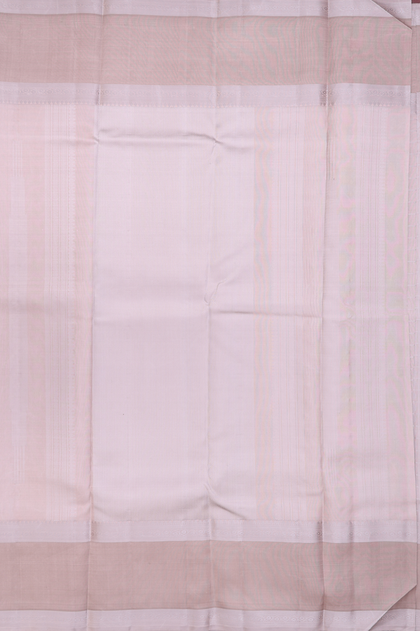 Kanchipuram Silk Saree In Cocoa Brown With Jacquard Pattern