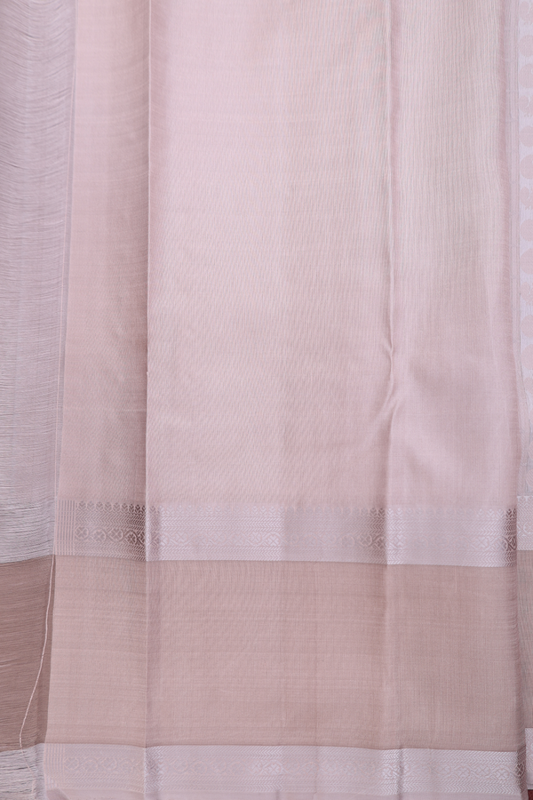 Kanchipuram Silk Saree In Cocoa Brown With Jacquard Pattern