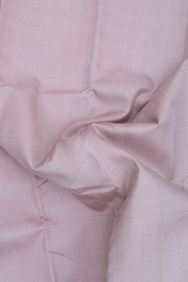 Kanchipuram Silk Saree In Cocoa Cream With Contrast Border