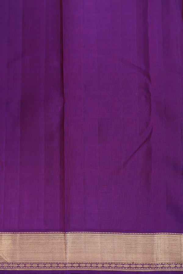 Kanchipuram Silk Saree In Coffee Brown With Elephant Buttas