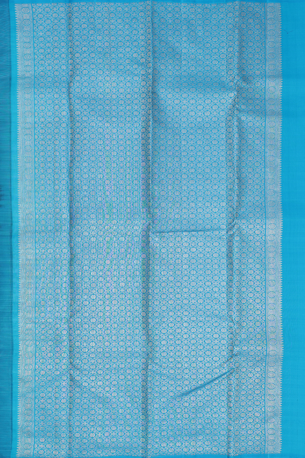 Kanchipuram Silk Saree In Coffee Brown With Paisley Design