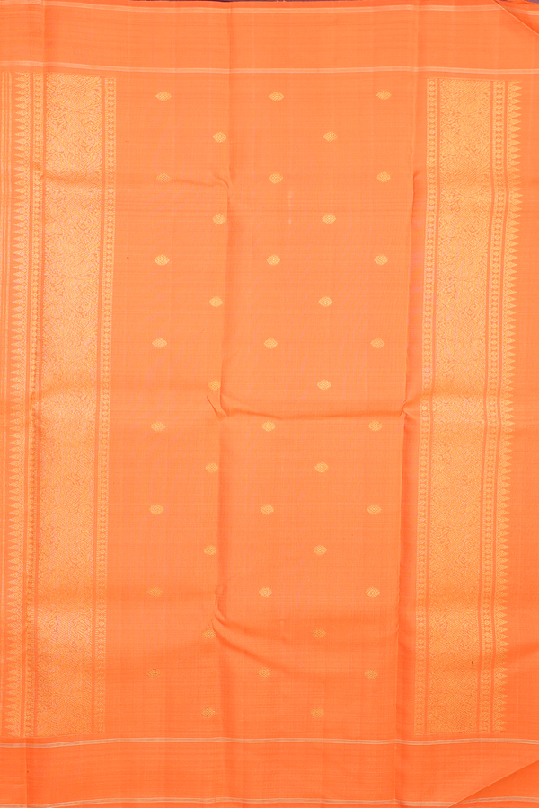 Kanchipuram Silk Saree In Coffee Brown With Parrot Motifs