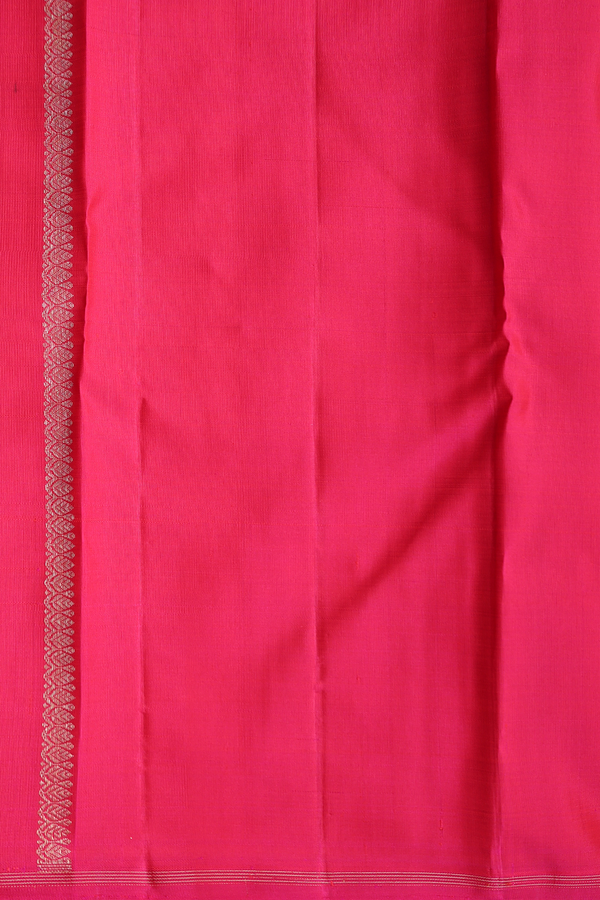 Kanchipuram Silk Saree In Coffee Brown With Peacock Buttas