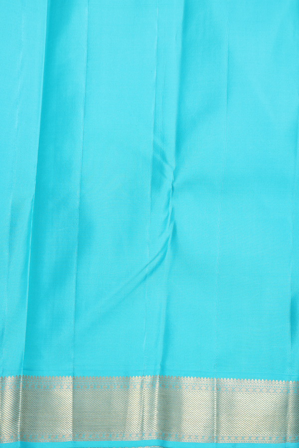 Kanchipuram Silk Saree In Coral Orange With Brocade Design