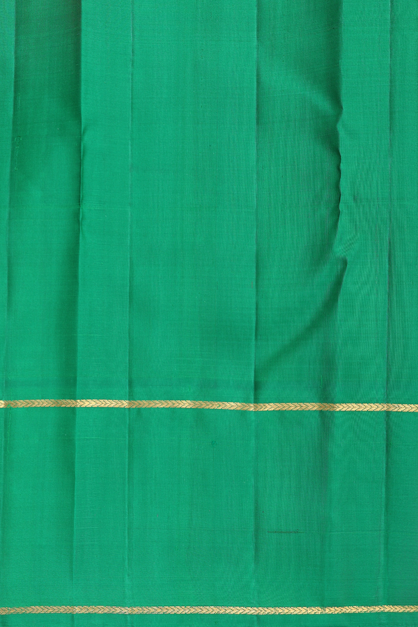 Kanchipuram Silk Saree In Crimson Red With Checks Design