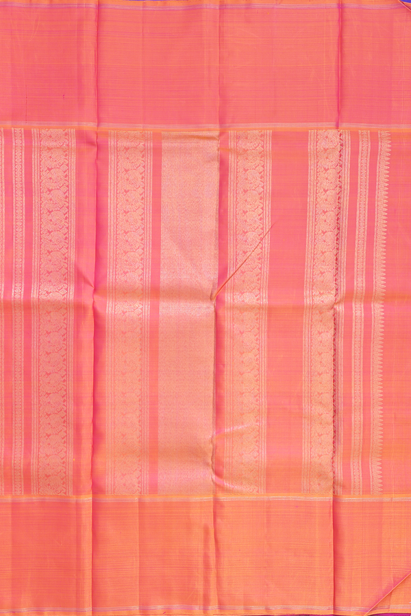 Kanchipuram Silk Saree In Dark Green With Floral Buttas