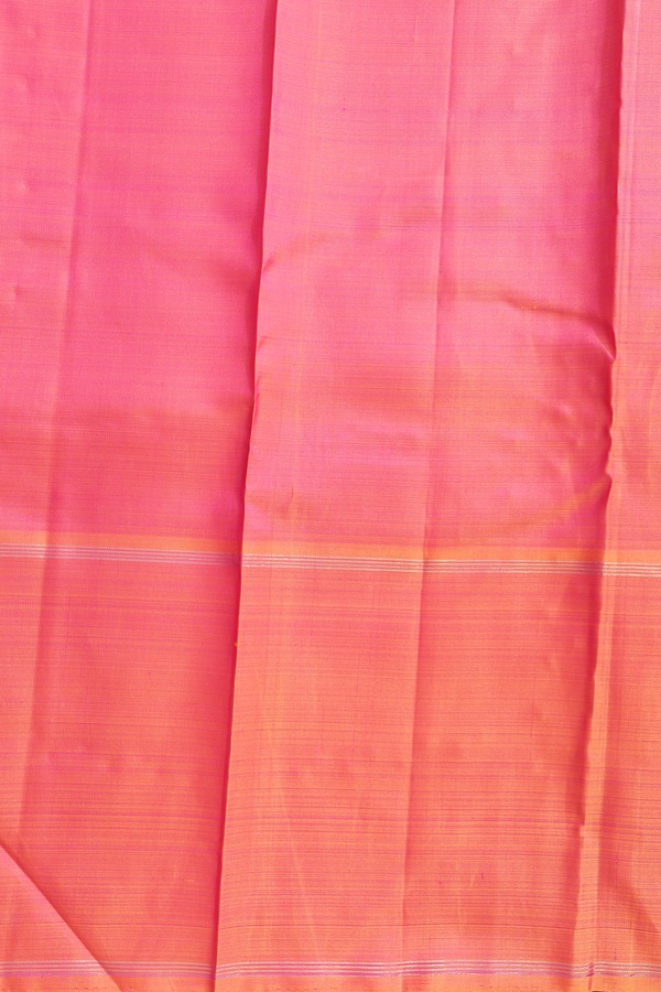 Kanchipuram Silk Saree In Dark Green With Floral Buttas