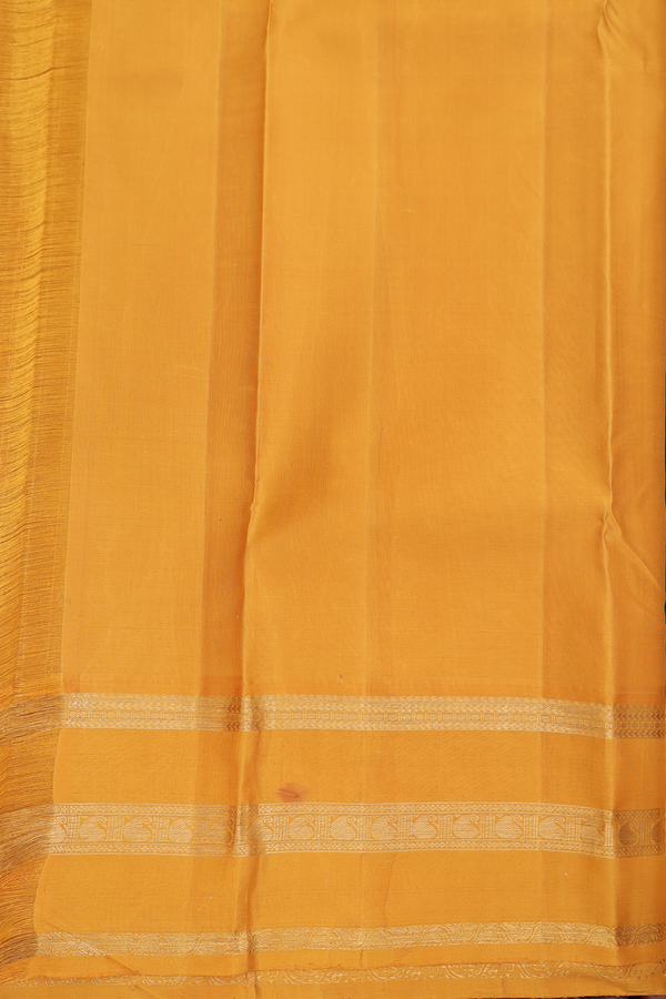 Kanchipuram Silk Saree In Dark Green With Ganga Jamuna Border