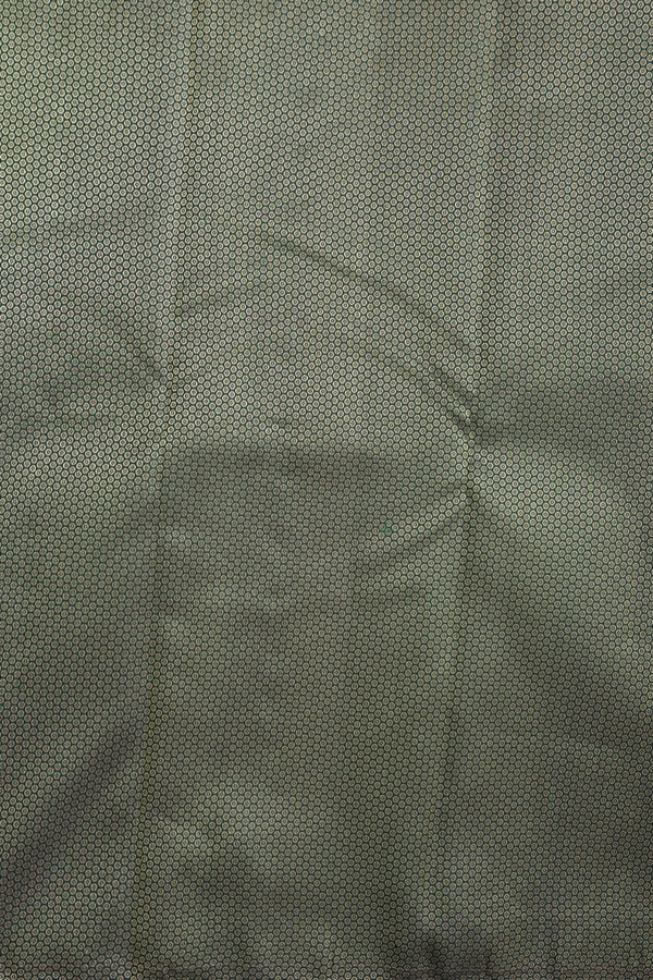 Kanchipuram Silk Saree In Dark Green With Zari Buttas