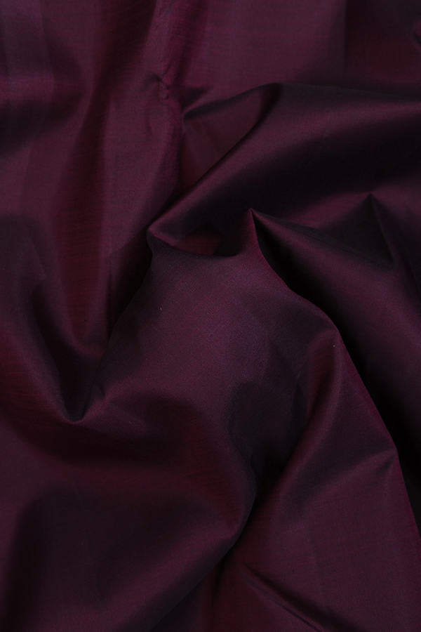 Kanchipuram Silk Saree In Dark Oak Brown With Korvai Border