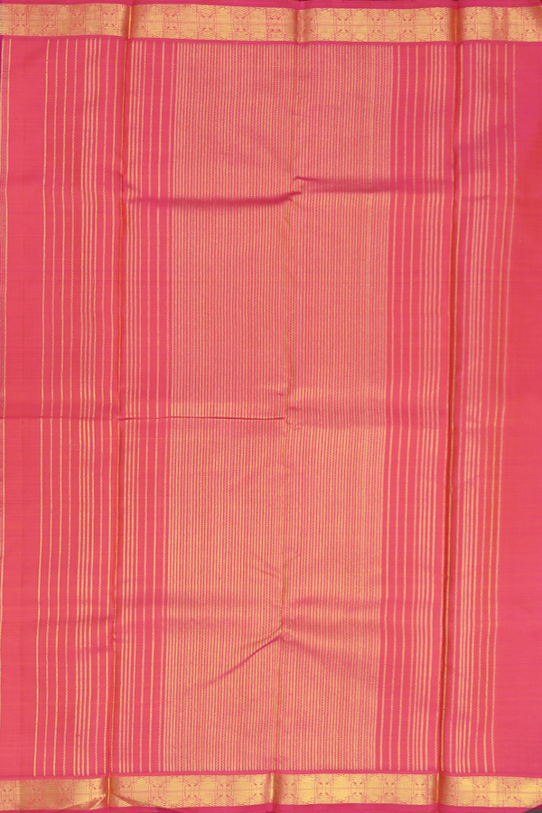 Kanchipuram Silk Saree In Deep Mulberry With Chakram Buttas