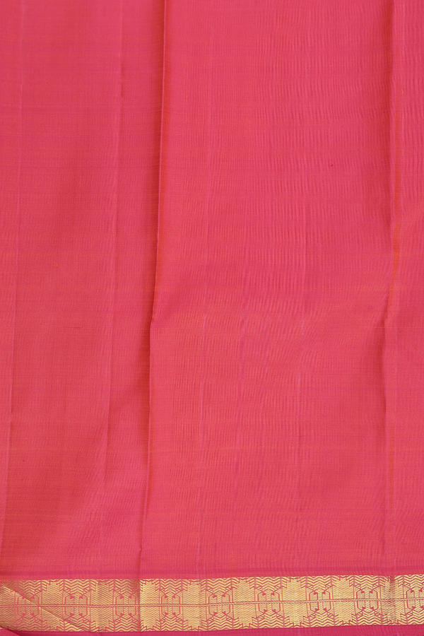 Kanchipuram Silk Saree In Deep Mulberry With Chakram Buttas