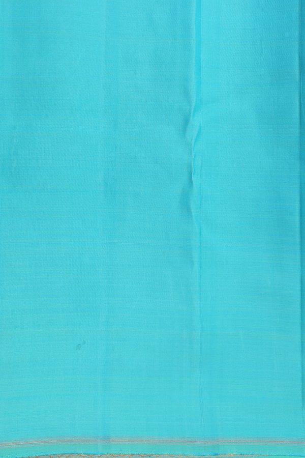 Kanchipuram Silk Saree In Deep Purple With Floral Motifs