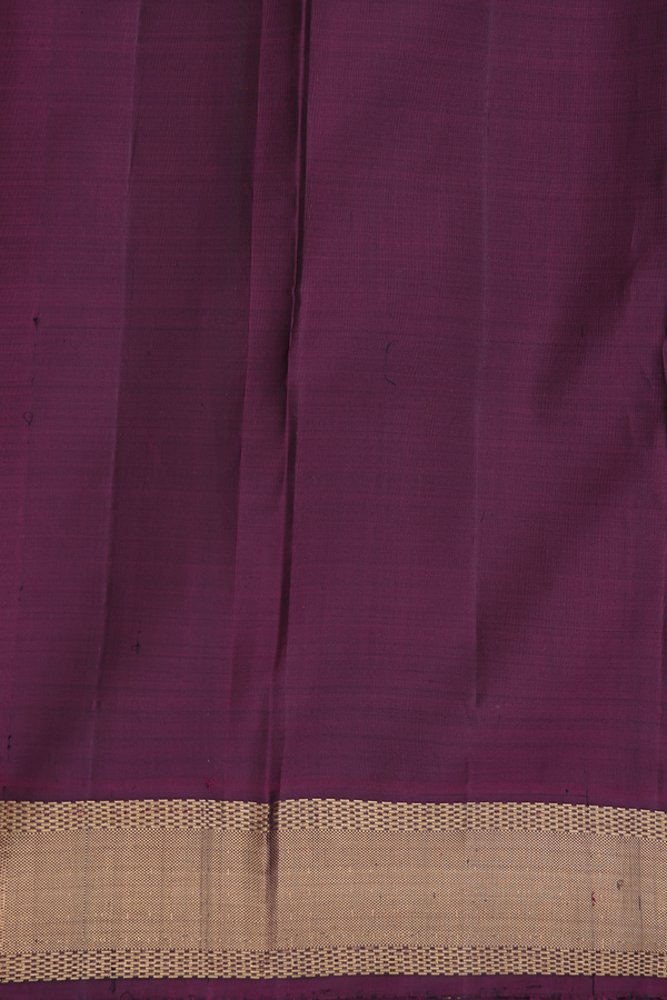 Kanchipuram Silk Saree In Deep Sky Blue With Brocade Design