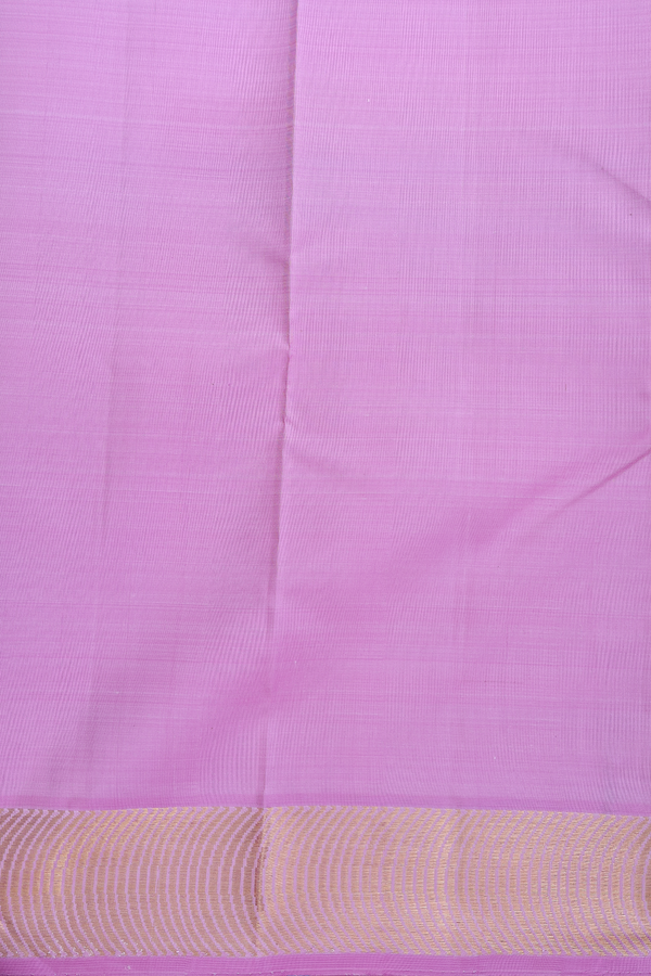Kanchipuram Silk Saree In Deep Sky Blue With Floral Buttis