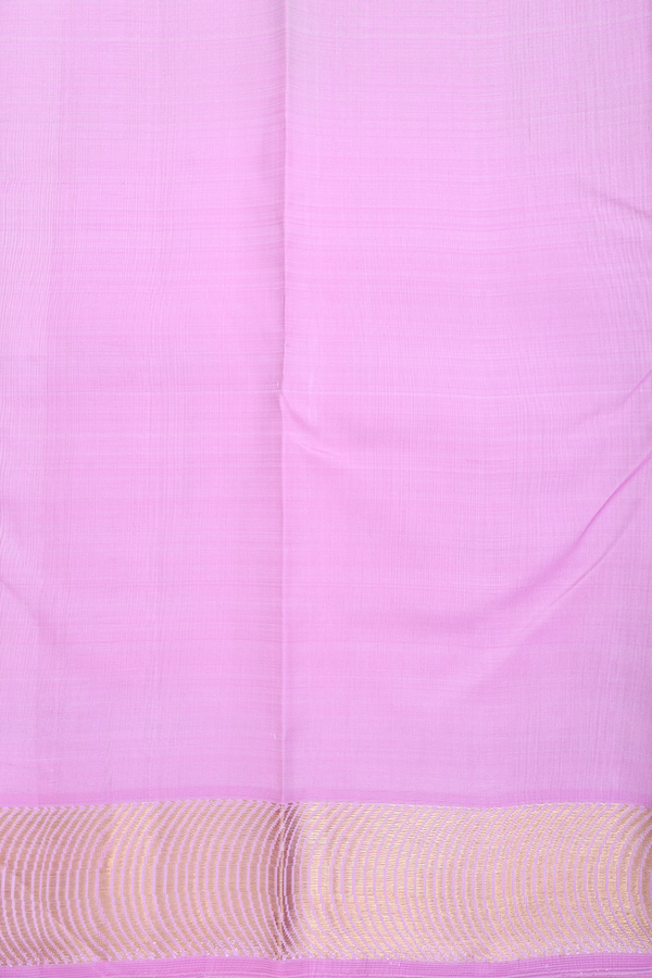 Kanchipuram Silk Saree In Deep Sky Blue With Zari Buttis