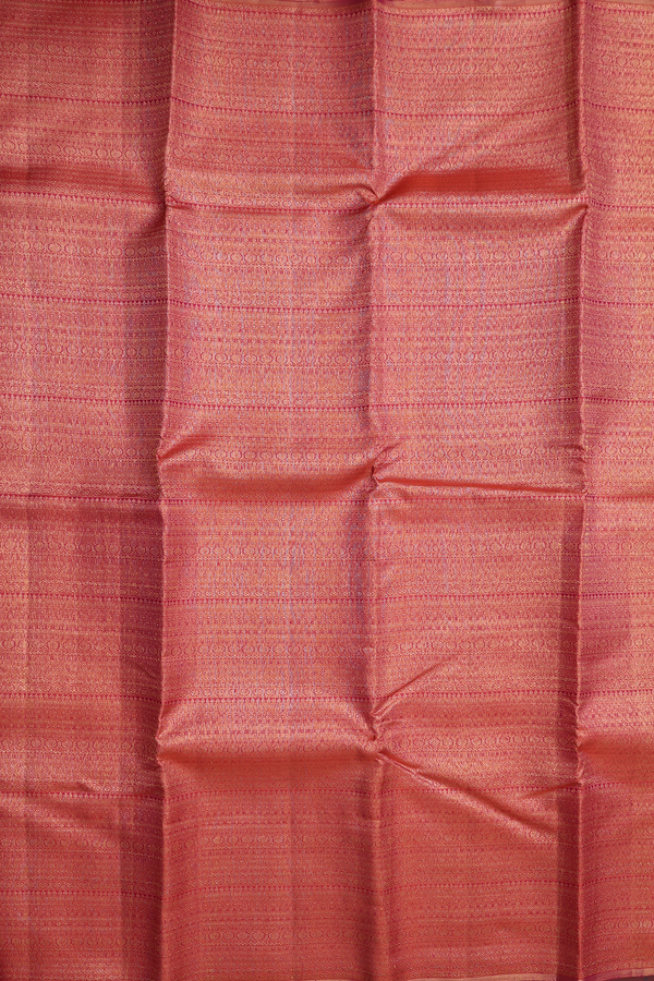 Kanchipuram Silk Saree In Dual Tone With Brocade Design