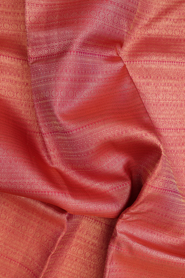 Kanchipuram Silk Saree In Dual Tone With Brocade Design