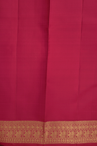 Kanchipuram Silk Saree In Dual Tone With Chakram Zari Motifs