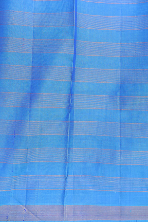 Kanchipuram Silk Saree In Dual Tone With Checks Design
