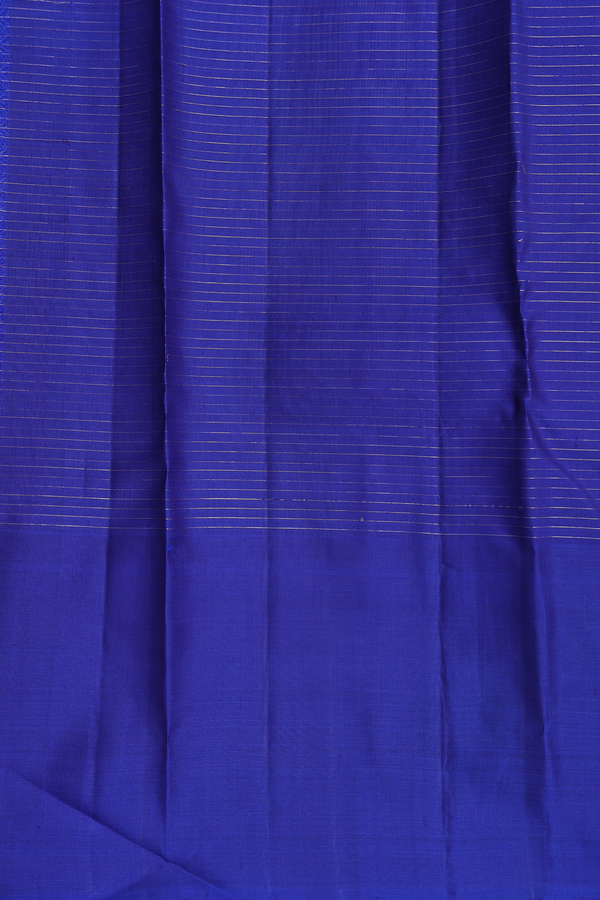 Kanchipuram Silk Saree In Dual Tone With Checks Design