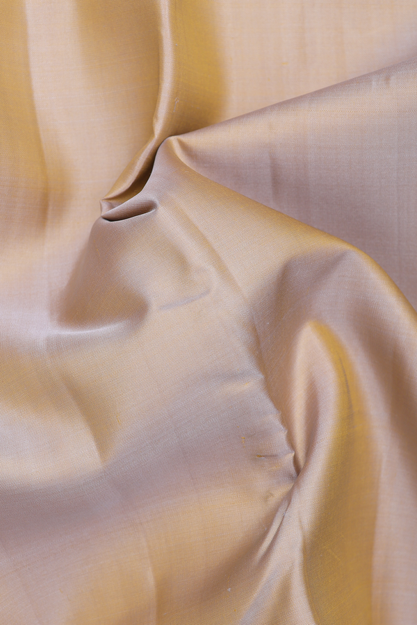 Kanchipuram Silk Saree In Dual Tone With Chevron Border