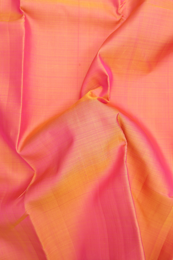 Kanchipuram Silk Saree In Dual Tone With Contrast Border