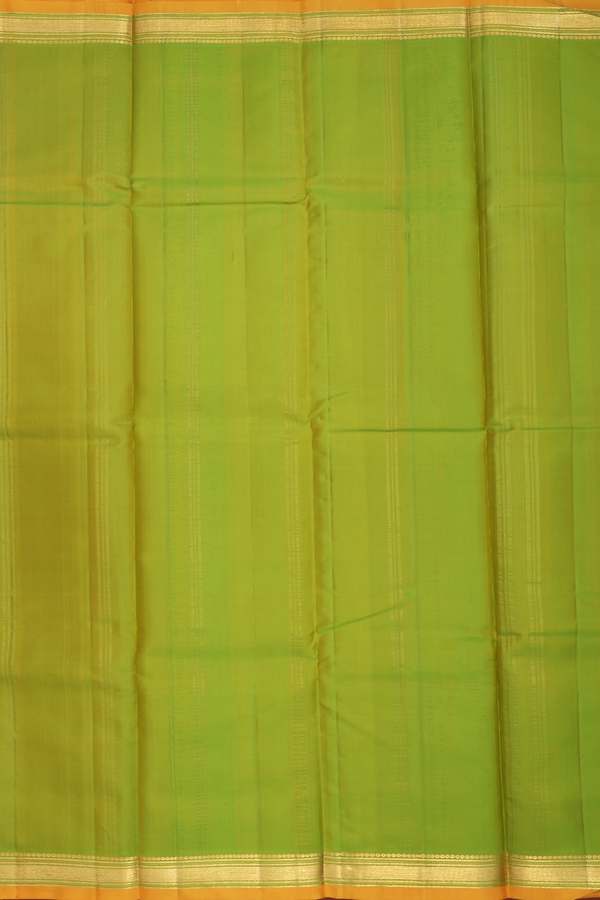 Kanchipuram Silk Saree In Dual Tone With Contrast Border