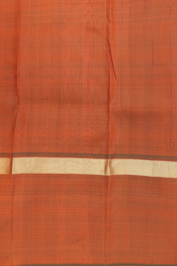 Kanchipuram Silk Saree In Dual Tone With Contrast Border