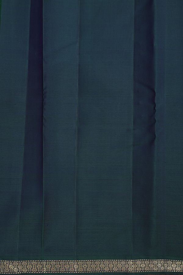 Kanchipuram Silk Saree In Dual Tone With Contrast Border