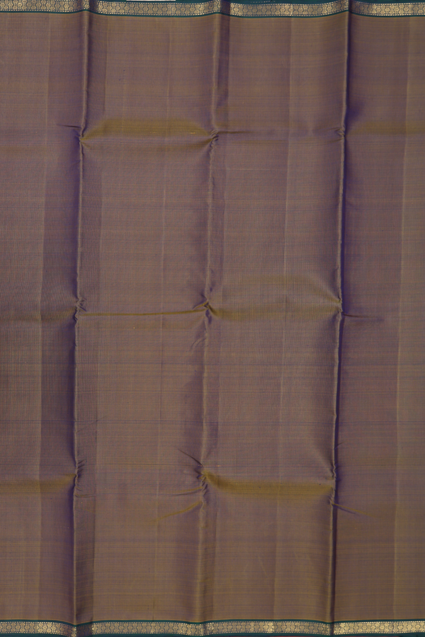 Kanchipuram Silk Saree In Dual Tone With Contrast Border