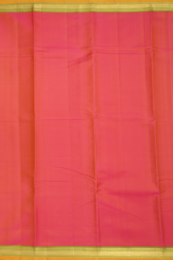 Kanchipuram Silk Saree In Dual Tone With Contrast Border