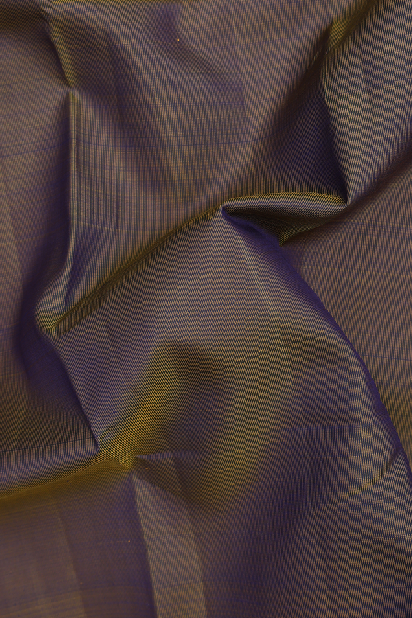 Kanchipuram Silk Saree In Dual Tone With Contrast Border