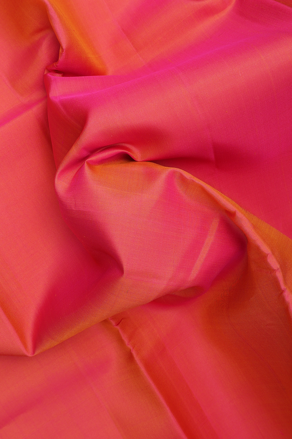 Kanchipuram Silk Saree In Dual Tone With Contrast Border