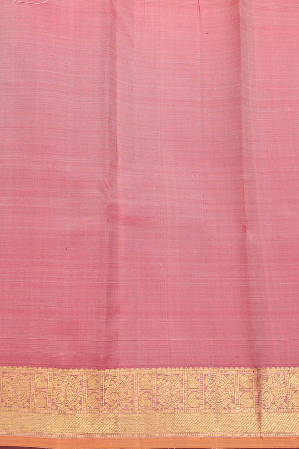Kanchipuram Silk Saree In Dual Tone With Floral Buttas