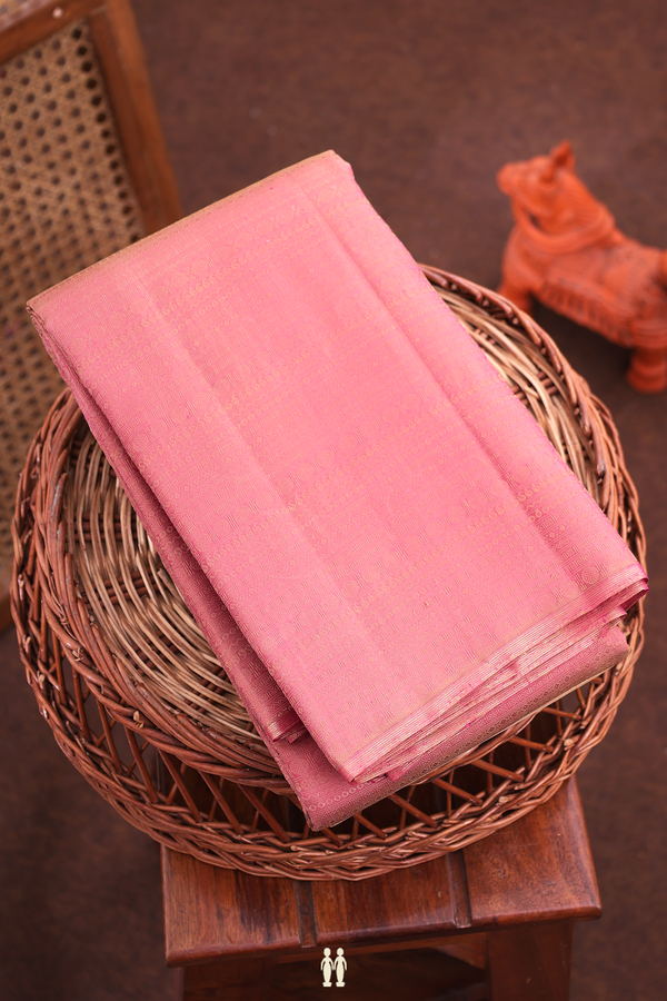Kanchipuram Silk Saree In Dual Tone With Jacquard Pattern