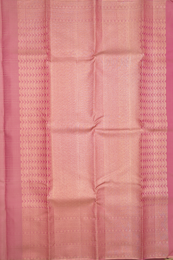 Kanchipuram Silk Saree In Dual Tone With Jacquard Pattern