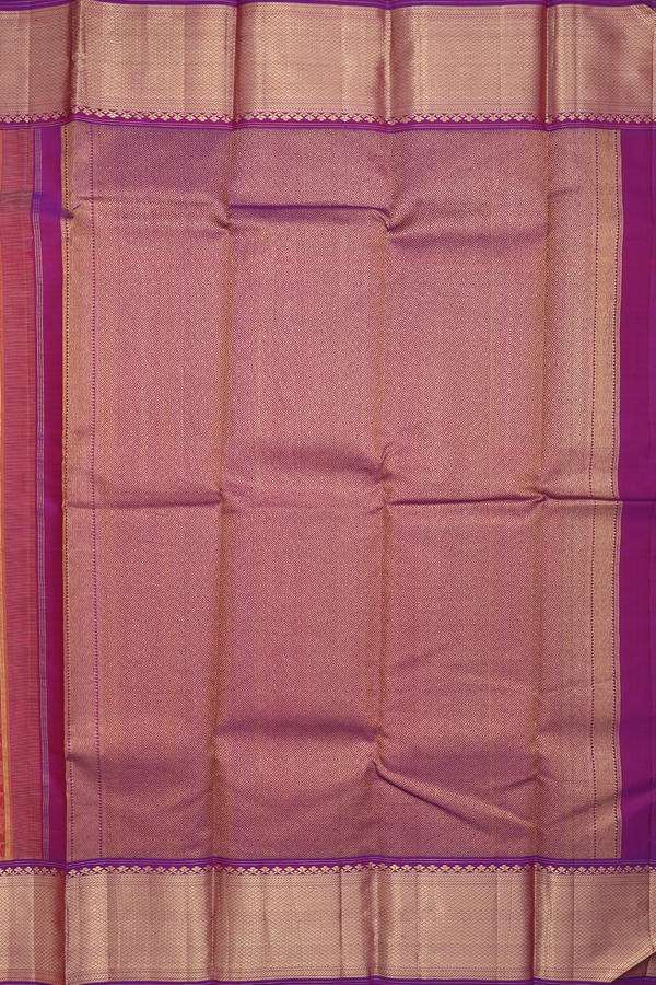 Kanchipuram Silk Saree In Dual Tone With Jacquard Pattern
