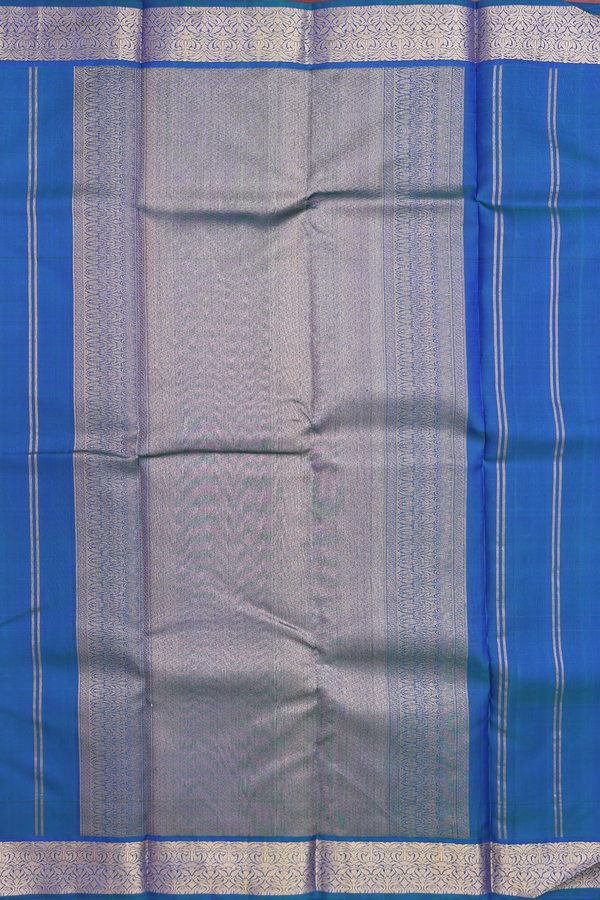 Kanchipuram Silk Saree In Dual Tone With Jacquard Pattern