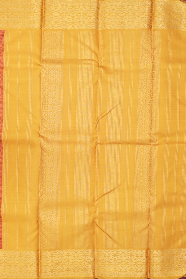 Kanchipuram Silk Saree In Dual Tone With Jacquard Pattern