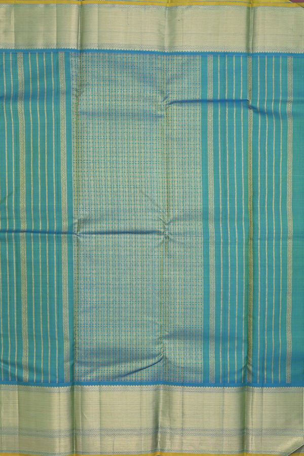 Kanchipuram Silk Saree In Dual Tone With Jacquard Pattern