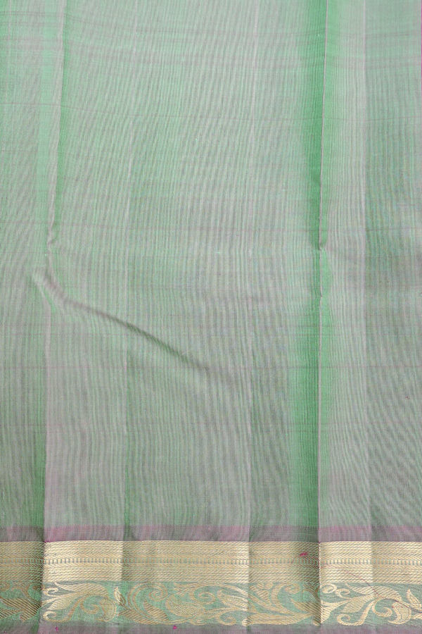 Kanchipuram Silk Saree In Dual Tone With Jacquard Pattern