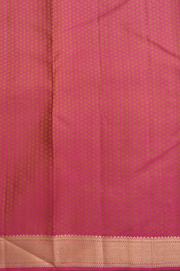 Kanchipuram Silk Saree In Brown With Jacquard Pattern