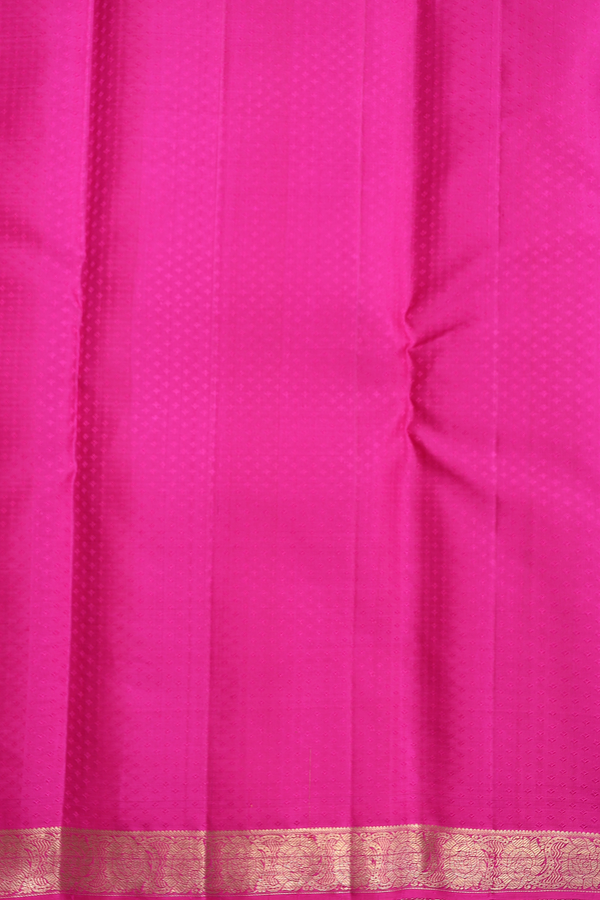 Kanchipuram Silk Saree In Dual Tone With Jacquard Pattern